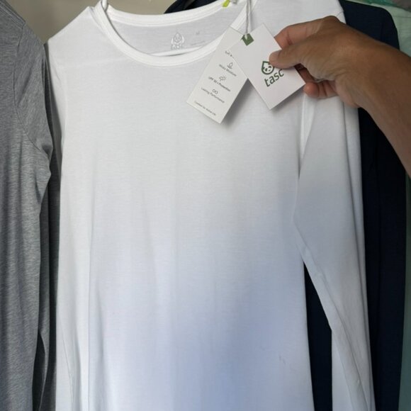 TASC NOLA Long Sleeve T-Shirt BRAND NEW! size medium WHITE - Picture 5 of 14